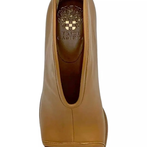 Vince Camuto Finaleigh Women's Tan Peep-Toe Heels sz 6 nwob - Picture 2 of 3